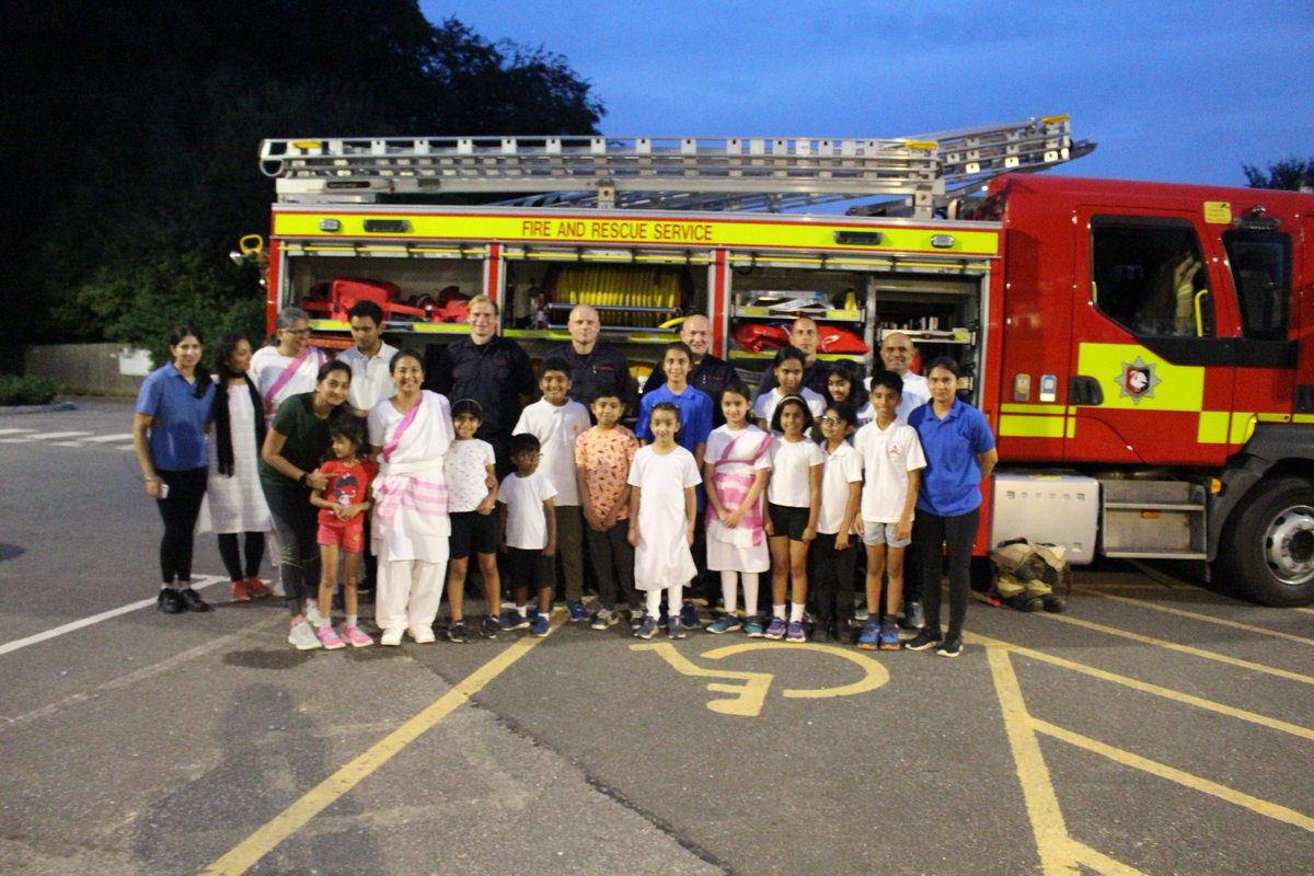 Amersham Shakha had a heartwarming #RakshaBandhan celebration with local Fire Department. We're thankful to Matt &amp; his dedicated firefighter team for their unwavering commitment to our community's safety. Their presence added a special touch, reminding us of our #CommunityHeroes