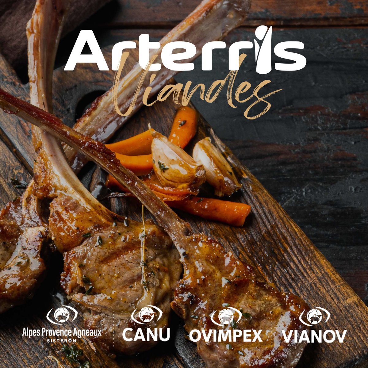[🍴Recette Arterris Viandes] 6 pers. : 12 côtelettes d’agneau / 1kg de carottes/ 2 échalotes  / 2OO ml lait de coco / 1 cc de curcuma / Amandes effilées / Coriandre / 2 cs de curry / Huile d’olive / citron / Beurre / Sel, poivre #AlpesProvenceAgneau