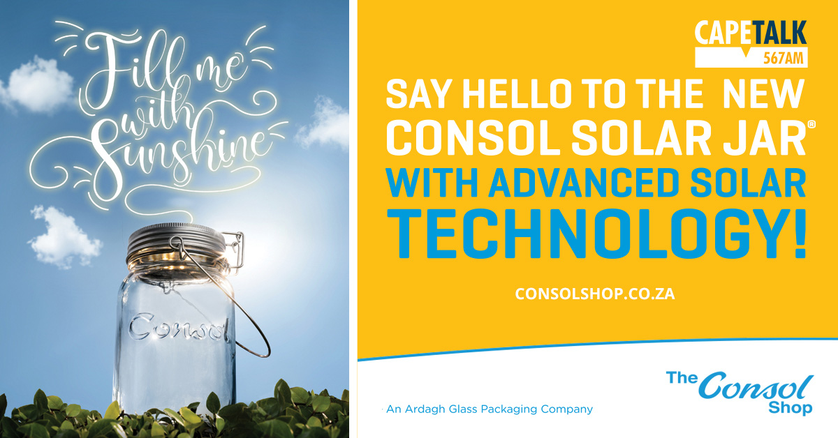 CapeTalk's tweet photo. The New Consol Solar Jar is the perfect finishing touch to any event! From weddings to birthday dinners and more! ๐โจ
SHOP NOW! https://t.co/w4RHpfZBAF
#TheNextBestThing #NewSolarJar #FillMeWithSunshine #Sponsored https://t.co/0GkYn47MZr