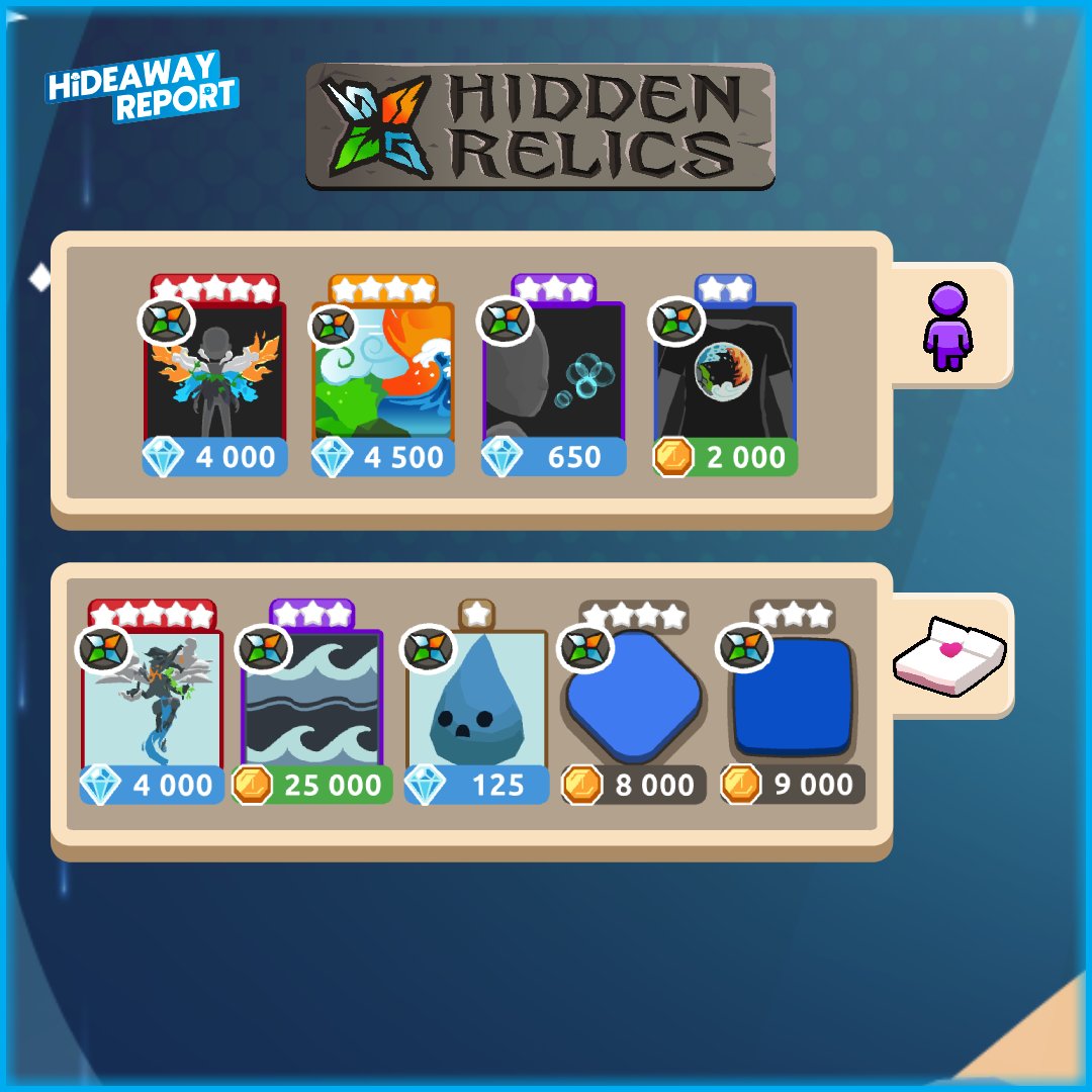 HdwReport's tweet image. 💧 ∣ The Element of Water event is drawing to a close, and with it the last items in the Hidden Relics store!

#HotelHideaway @HotelHideaway