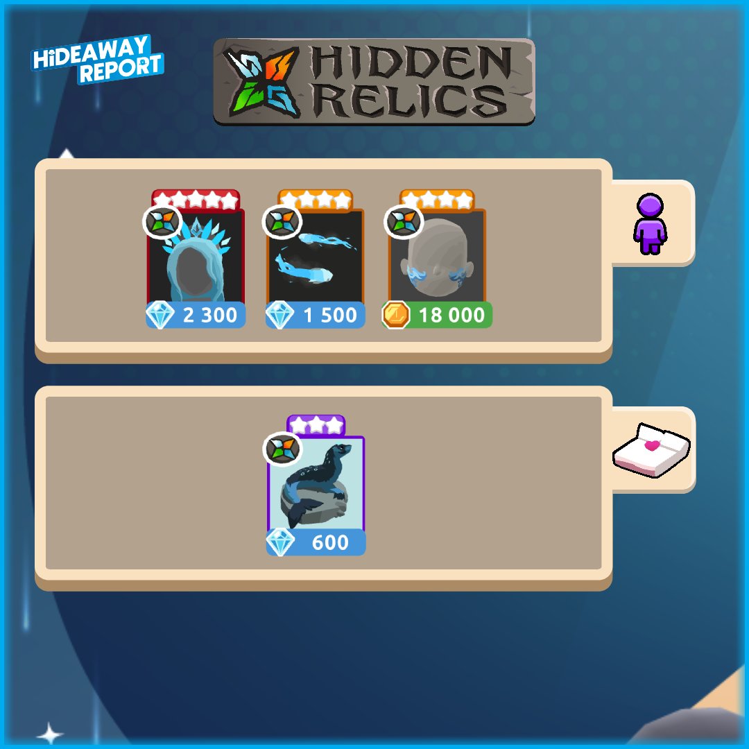 HdwReport's tweet image. 💧 ∣ The Element of Water event is drawing to a close, and with it the last items in the Hidden Relics store!

#HotelHideaway @HotelHideaway