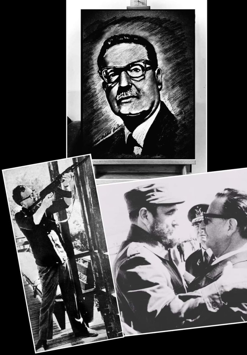 Hoy hace 50 años,  la democracia q quiere imponernos EEUU dio un golpe de estado en Chile y acabó con la vida de Salvador Allende.
"No se puede confiar en el imperialismo ni tantito así, nada» Che
#NoAlFascismo
#DeZurdaTeam