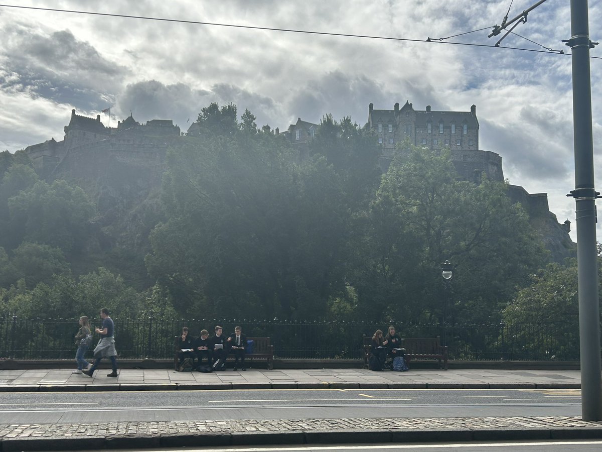 Higher Geographers out and about doing urban fieldwork along an urban transect. Such a great crew of geographers with us. Loving all the thank yous as we get off the bus. #ourbalernoway