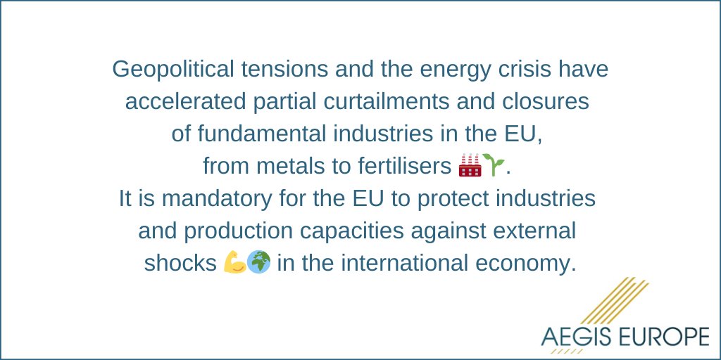 ⚙️Immediate and effective measures are essential to secure the survival of 🇪🇺manufacturing industries in today's uncertain economic landscape.
The adoption of a #competitiveness agenda for the medium and long term is imperative for sustainable growth.🏭💡#EUIndustrialPolicy
