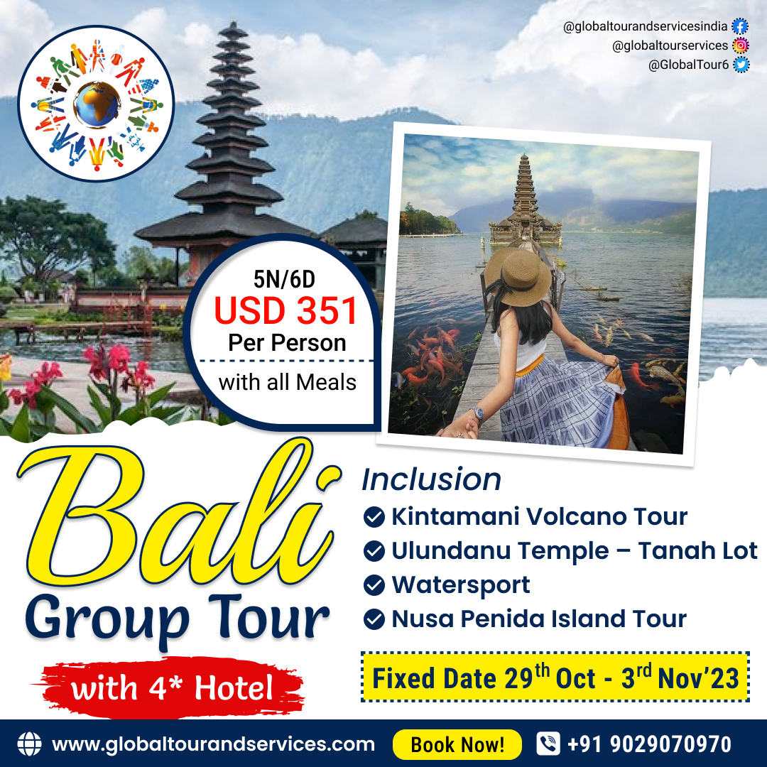 𝗕𝗮𝗹𝗶 𝗚𝗿𝗼𝘂𝗽 𝗧𝗼𝘂𝗿 𝗣𝗮𝗰𝗸𝗮𝗴𝗲 𝘄𝗶𝘁𝗵 𝟰* 𝗛𝗼𝘁𝗲𝗹!
#balivacation #travel #baliguide #liburanbali #baligasm #holiday #visitbali #seminyak #canggu #balibible #sewamobilbali #kuta #balivibes #thebalibible #travelbali #globaltourandservices