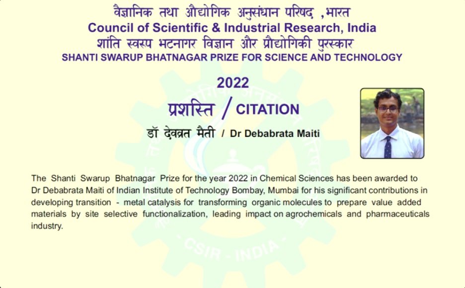 DM Lab IIT Bombay (@dm_lab) on Twitter photo Heartiest congratulations <a href="/maiti_iitb/">Debabrata Maiti</a> on being honored with the prestigious #SSB2022🤩.Your unwavering commitment to excellence and tireless efforts for outstanding contribution undoubtedly set a remarkable example. <a href="/dm_lab/">DM Lab IIT Bombay</a> is proud to have you as a shining beacon in academia.💐 Heartiest congratulations <a href="/maiti_iitb/">Debabrata Maiti</a> on being honored with the prestigious #SSB2022🤩.Your unwavering commitment to excellence and tireless efforts for outstanding contribution undoubtedly set a remarkable example. <a href="/dm_lab/">DM Lab IIT Bombay</a> is proud to have you as a shining beacon in academia.💐