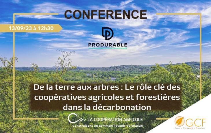 lacoopagricole's tweet image. #ProDurable |

Mercredi, à 12h30, venez à notre #conférence dédiée au #Carbone, animée par notre experte @le_jeune_carole "De la terre aux arbres, Le rôle clé des coopératives agricoles et forestières dans la décarbonation" lors du J2 au salon @PRODURABLE!
lacooperationagricole.coop/evenements/de-…
