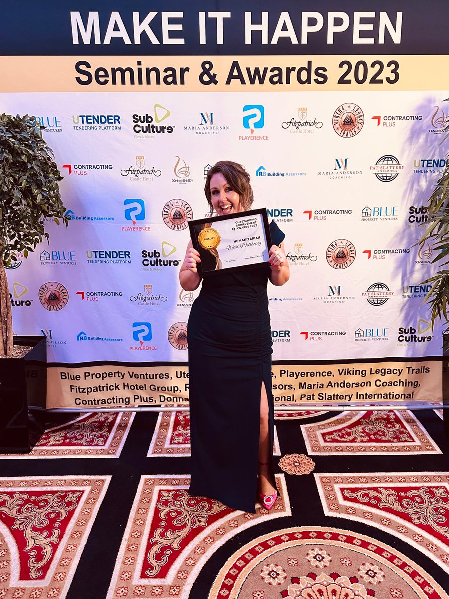 #MakeItHappen Proud to have been nominated in the sections for best newcomer and Humanitarian. Great event, and opportunity to meet some great people, and for some excellent networking! #SuicidePrevention #MentalHealthMatters