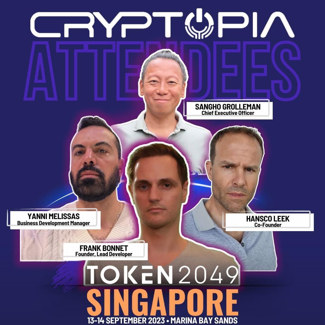 Cryptopia on X: "   Meet the Cryptopia Dream Team at TOKEN2049 ...