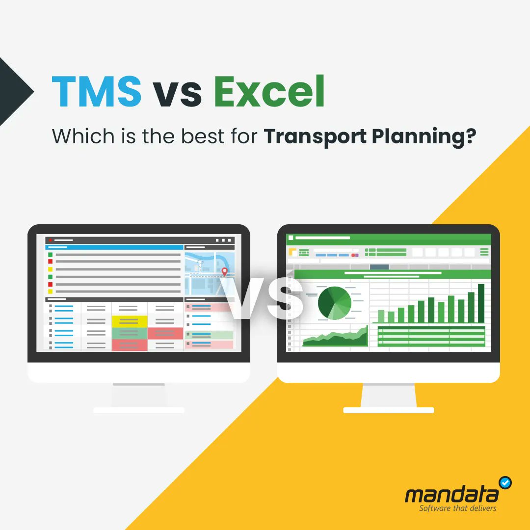 MandataLtd's tweet photo. 🔍🚚 Familiar with Excel? Discover the key similarities and differences between Excel and a Transport Management System to get the most from your transport planner’s time. The look you know, the performance you need. Watch our on-demand webinar >  https://t.co/ylhVJF5LR6 https://t.co/YsGLL7qr2O