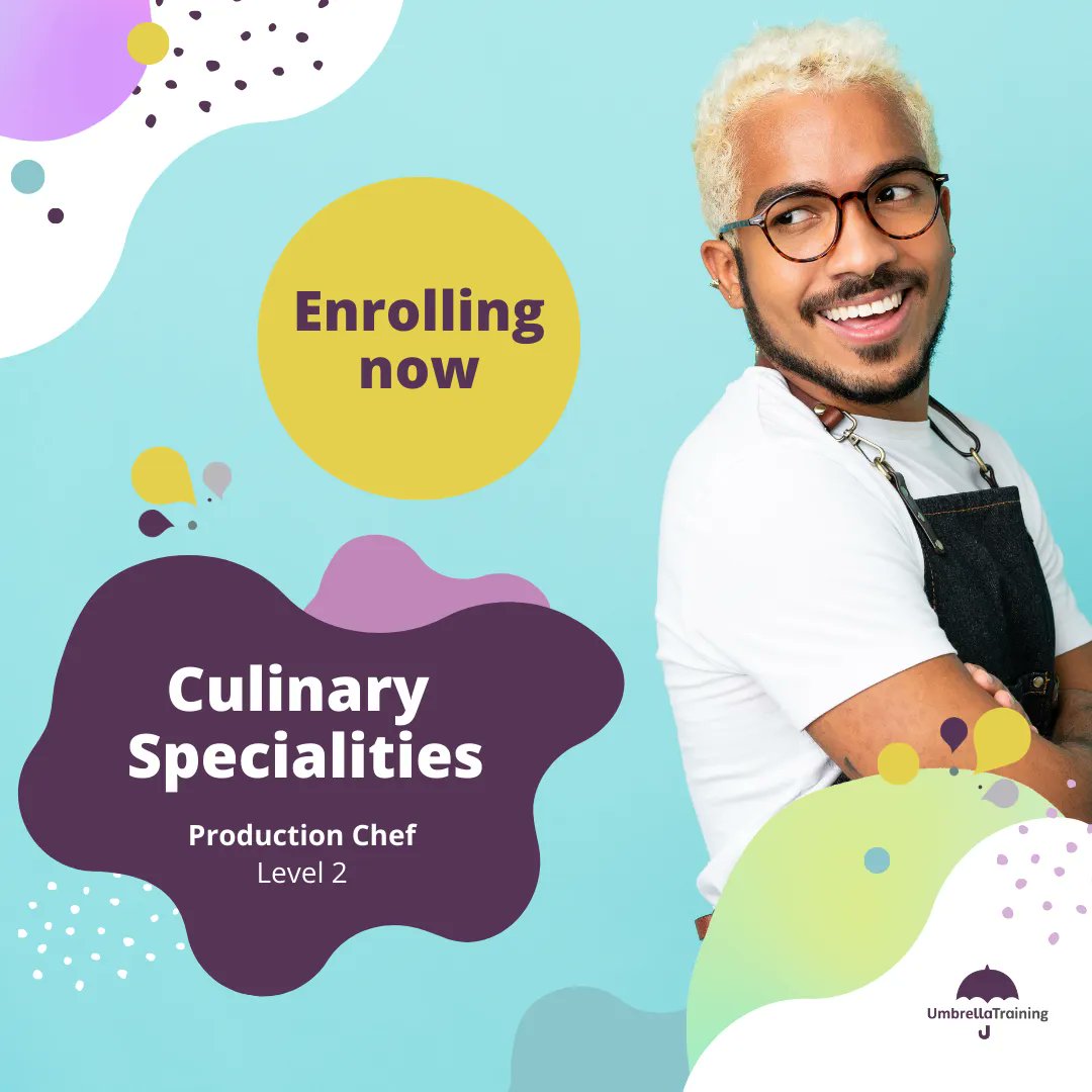 UmbrellaTES's tweet photo. Do you excel working in a team and under pressure? Our Production Chef apprenticeship just might be one for you.
Learn more ➡️ https://t.co/R3L73nBjbE
#Apprenticeships #ProductionChef #ComeUnderOurUmbrella https://t.co/nl8k9jKM8t