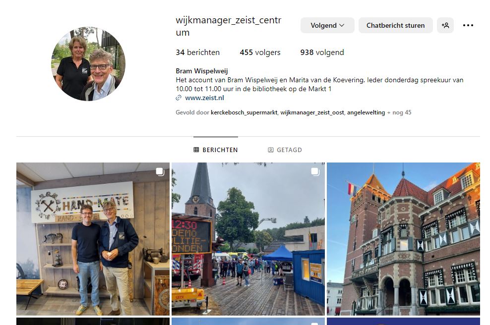 Wijkmanager Zeist Centrum en Zeist Oost tweet media
