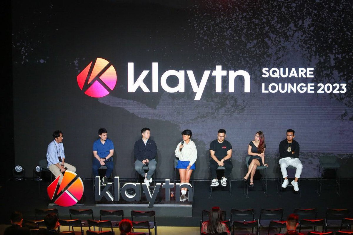 📸📸 Take a look at some of the Icetea Labs' stunning photos at @klaytn_official Klaytn Square Lounge 2023 in Korea. 🤩🤩 Thanks to Ms. @Vannyverse, representing Icetea Labs and Icetea Software, shared a keynote speech with insightful information here. 🎉🎉 #Klaytn #IceteaLabs