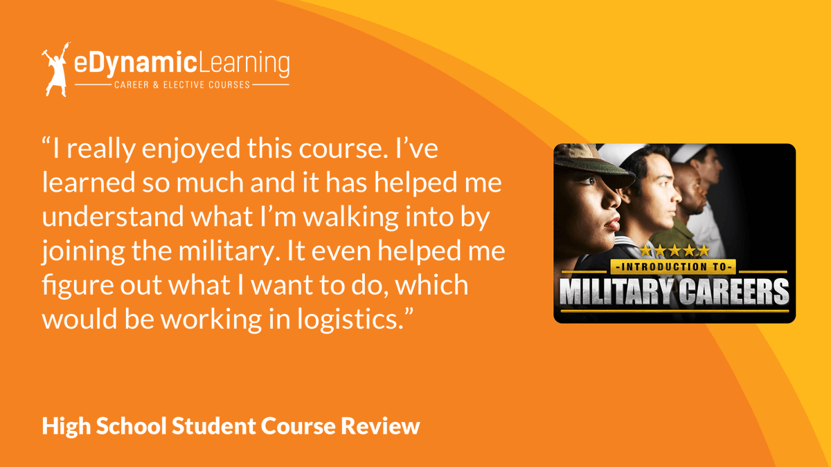 eDynamicLearn's tweet image. #Highschool #students can discover career possibilities that align to their skills and interests by taking an #electivecourse. eDynamic Learning offers over 250 middle &amp;amp; high school electives, career exploration, &amp;amp; CTE course options! bit.ly/3LcNlqU #careerteched