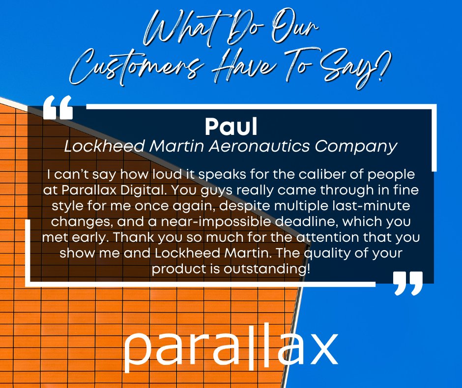 ParallaxDigital's tweet image. We love hearing back from our customers & decided to share some of our favorite success stories!
We take pride in our commitment to excellence and are always excited to take on a new challenge.
Click or Call Today for a Free Estimate:
loom.ly/OkhuplQ | +1 (800) 756-3566