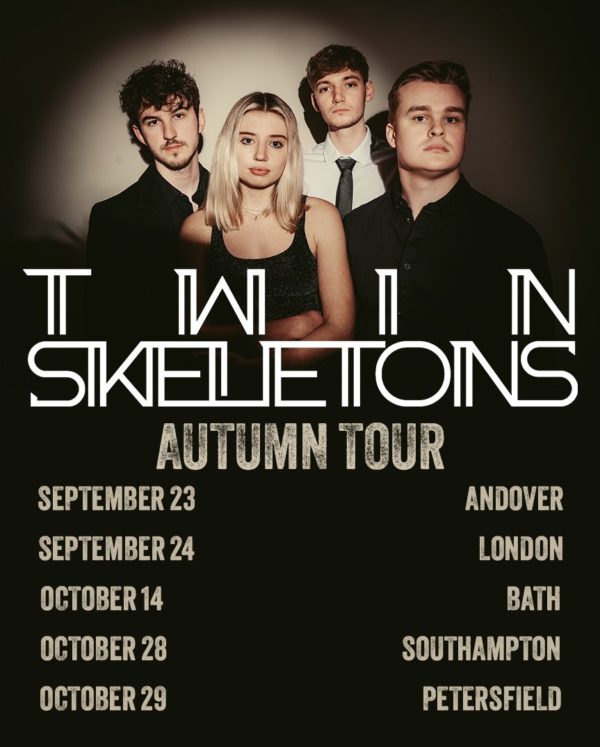 twinskeletonsuk's tweet photo. ππππππ ππππ ππππ ππππππππππππ π’
We are so hyped to announce our first ever tour starting in Septemberπ©»
More details to followβ¦
πππ πππ ππ πππ πππ πππ
#twinskeletons #skeletonrock #tour #uktour #announcement https://t.co/3VLvhgt0Bi