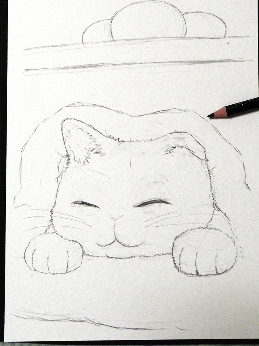 最近立て続けに猫さん色鉛筆画を描いてます✍️😉
来年の卓上カレンダーに使いたいからです🐾
ってことで次はこたつ猫さんを描き始めました!✨
#鉛筆画 #色鉛筆画 #wip 