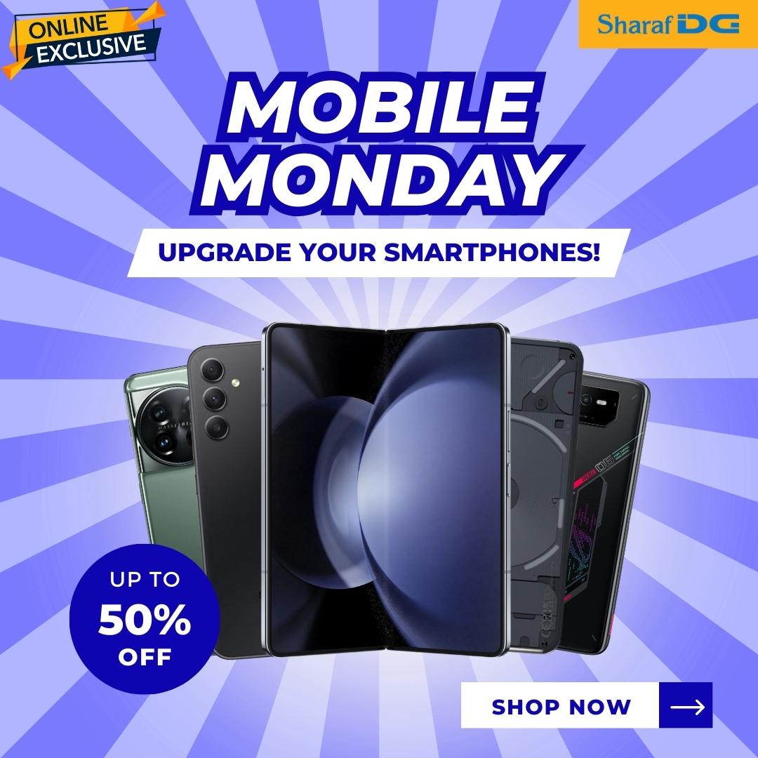 SharafDG's tweet photo. ONLINE EXCLUSIVE: Kickstart your week with unbeatable mobile deals! Get up to 50% off on your favorite smartphones at https://t.co/HfL831SUZP. Shop Now: https://t.co/lSI8LncYlE

#Smartphones #MondayMobileMadness #TechDeals #SharafDG https://t.co/4RtuDYzDkj