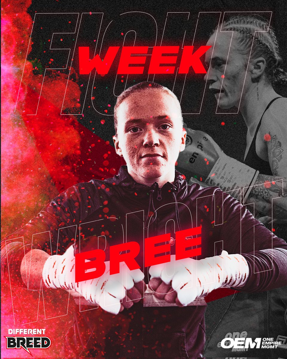 OneEmpireMGMT's tweet image. BACK IN ACTION 💥 

@BreeWrightPro is ready to go 4-0 on Saturday night against Sarah Worsfold in The Box Off show in Telford

📍 Telford International Centre | 16.09.2023

#DifferentBreed #LondonVsLeeds #TheBoxOff