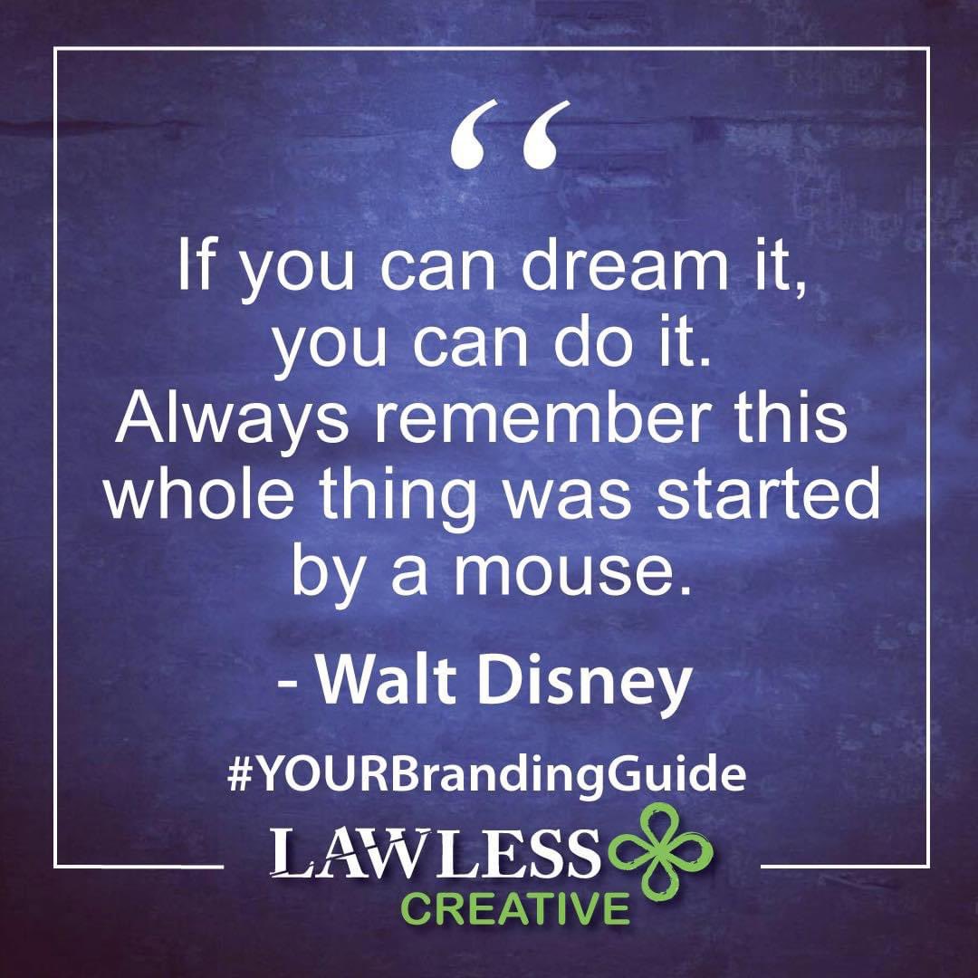 THE MAGIC OF DISNEY

✨ Walt Disney, the creator of Mickey Mouse, was always sharing motivation and inspiration through the power of his words. Today, we still find encouragement from his meaningful quotes

Always chase your dreams!

#Guelph #MuseMonday #CreativeLife #WaltDisney