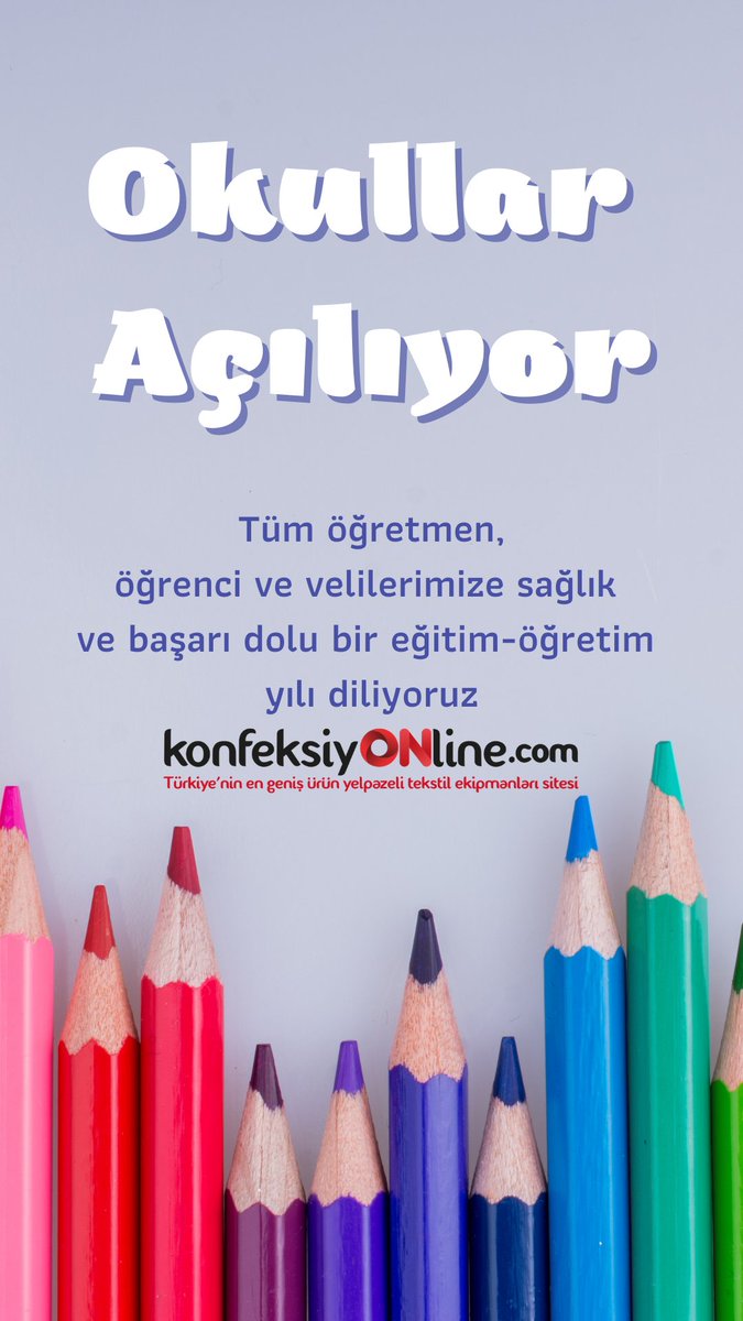 Yeni eğitim ve öğretim yılının tüm öğrencilere, öğretmenlere ve velilere başarı, mutluluk ve huzur getirmesini diliyoruz.