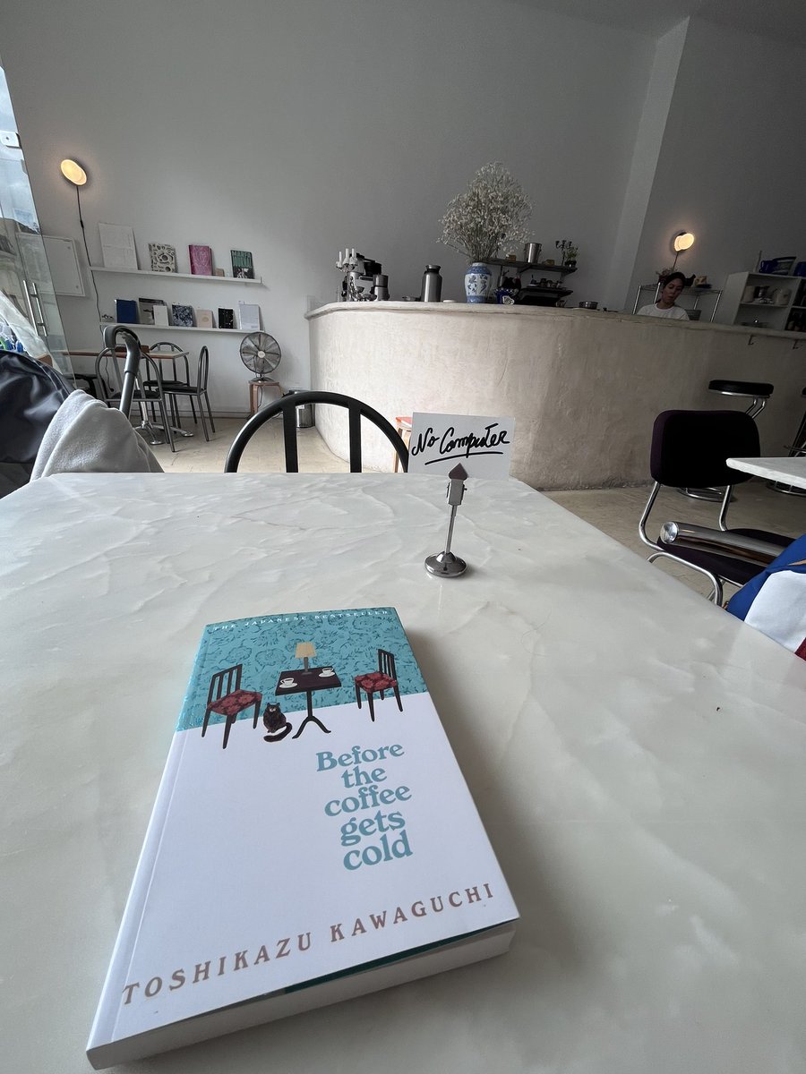 racheldrymon's tweet photo. I feel like we need more coffee shops that don’t allow computers. #computerfree #laptopfree #coffeeshopvibes #coffeeshop #book https://t.co/tL9EenJXZb