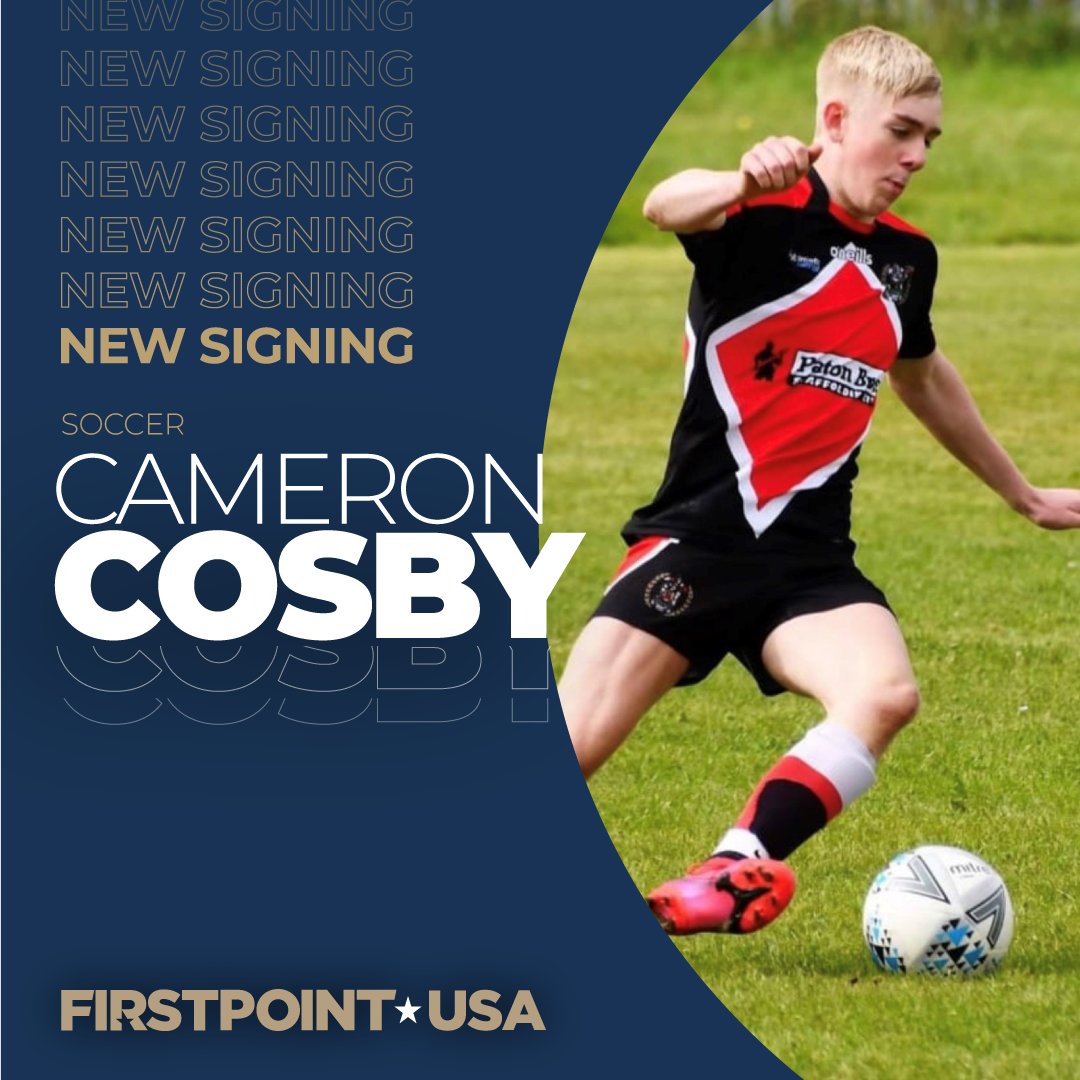 firstpointusa's tweet photo. NEW SIGNING 📝
We're delighted to announce the signing of talented young midfielder, Cameron Cosby to the #FirstPointFamily
Sport: Soccer
Position: Central Midfielder
Club: Carlisle United Football Club C.T.
Class of: 2024
Welcome to the team, Cameron! https://t.co/tL2qKka97d