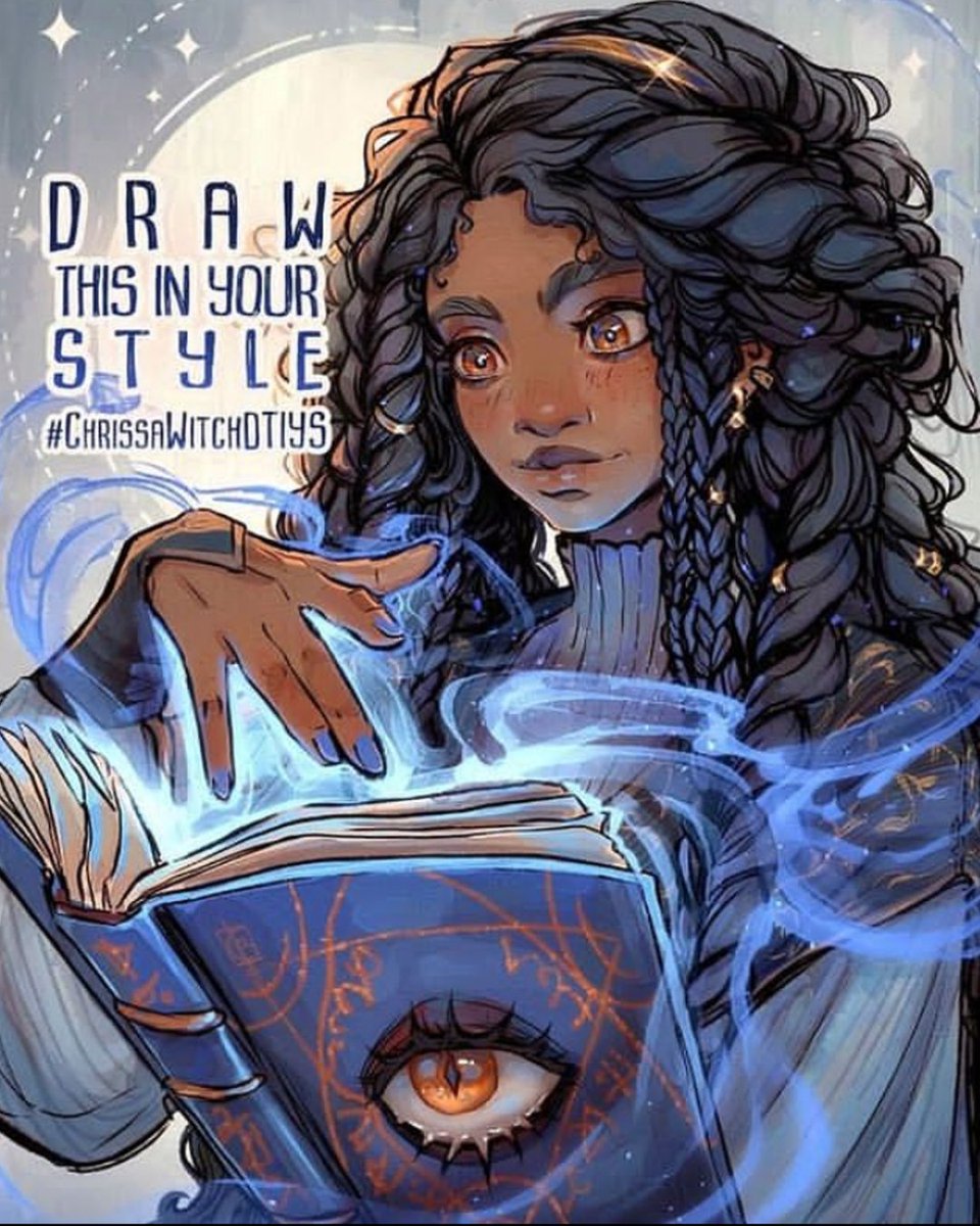 Time for #drawthisinyourownstyle, with Isobel, original character from <a href="/Chrissabug/">🌿🌒ChrissaBug🌘🌿</a>.

Tell me what you think of my version of the challenge?

#chrissawitchdtiys #dtiys #retodedibujo #bruja #witch #magicgirl #witcher #animegirl #gingerwitch #gingergirl #animestyle #artchallenge