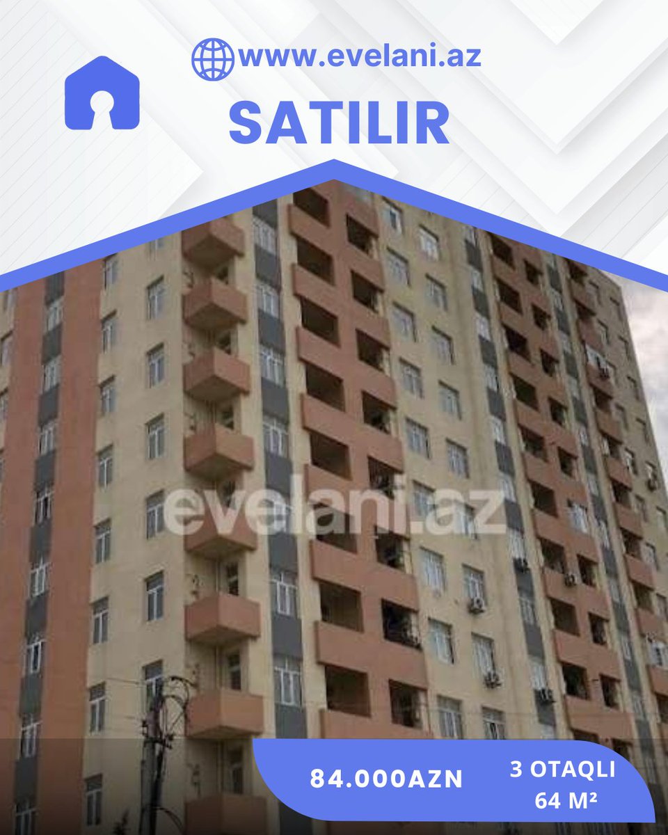 EvelaniAz's tweet photo. 📌 Bakı, Abşeron r, Masazır q.
✅3 otaqlı
✅64 kv.m
✅84 000AZN
Əlaqədar şəxs-(055)870-61-81
Daha Ətraflı: https://t.co/8YfwMZJKdx...
#dasinmazemlak #evler #realestate #menziller #ev #villap #emlak #badamar #surxani #baku #home #suraxanırayonu #estate #keşfet #kirayeevler https://t.co/kN3mwMIIAk