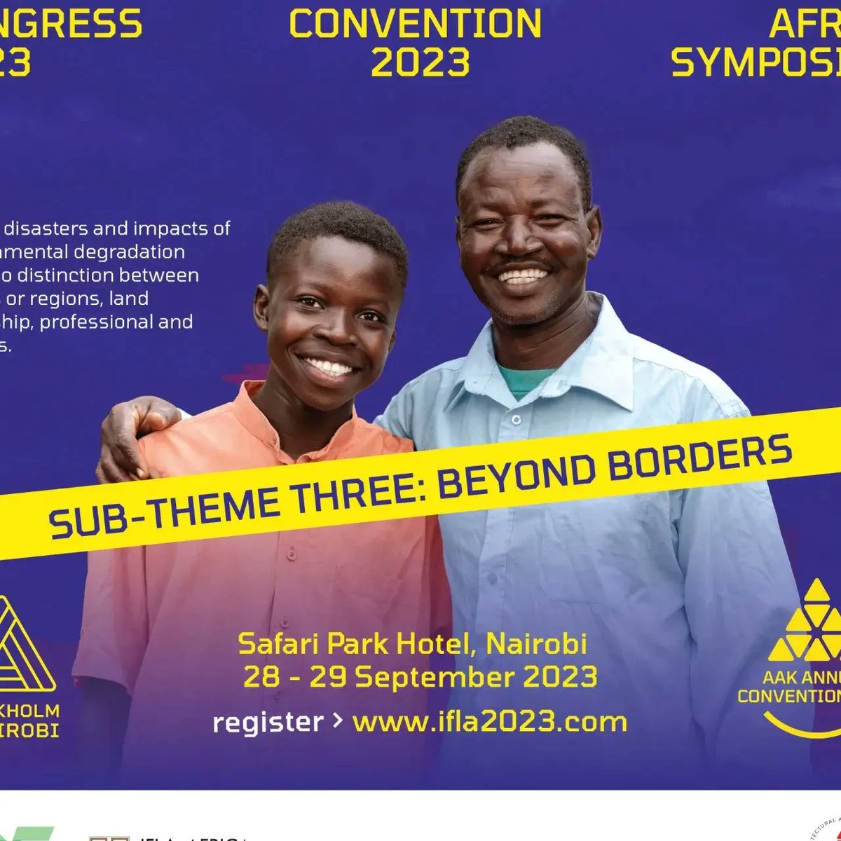 Arch_KE's tweet photo. Only 3 weeks left until IFLA Congress 2023 &amp; AAK Convention 2023!

Theme: Emergent Interaction 

Register now and be part of the global conversation > https://t.co/egnhV2SGho 🎟️✨

#IFLA2023 #AAKConvention2023 #EmergentInteraction https://t.co/bStZebWmE8