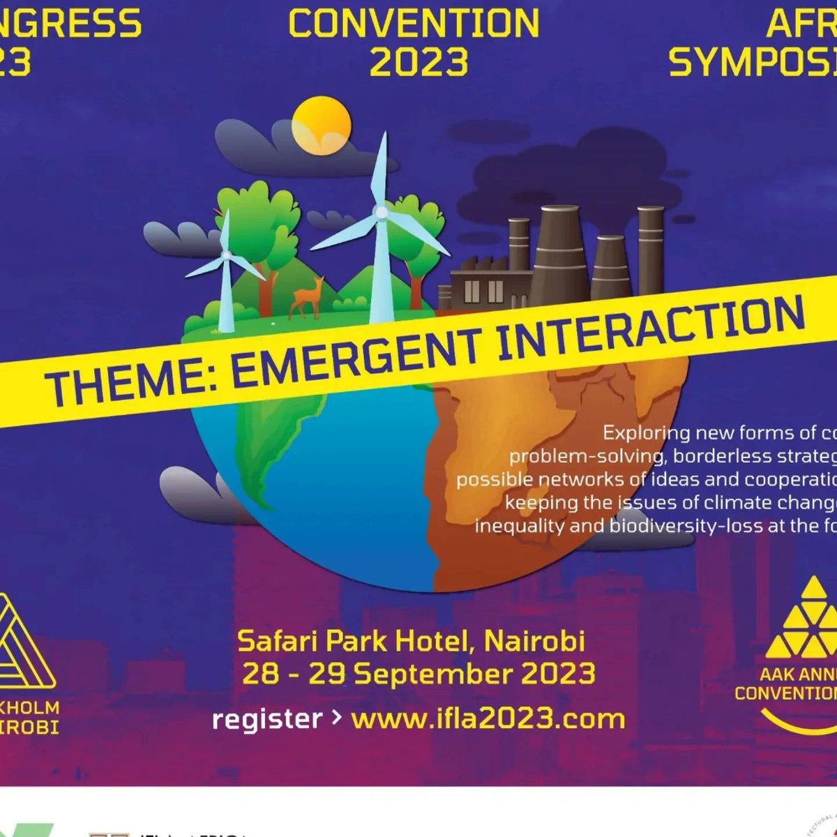 Arch_KE's tweet photo. Only 3 weeks left until IFLA Congress 2023 &amp; AAK Convention 2023!

Theme: Emergent Interaction 

Register now and be part of the global conversation > https://t.co/egnhV2SGho 🎟️✨

#IFLA2023 #AAKConvention2023 #EmergentInteraction https://t.co/bStZebWmE8