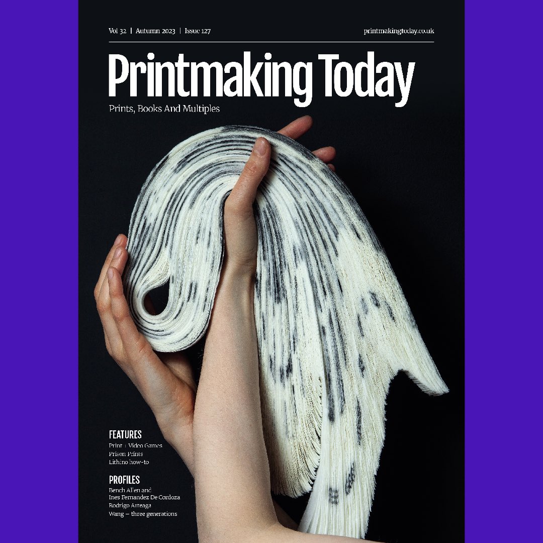 Printmaking Today autumn issue 127 is out now. Featuring artist profiles on Rodrigo Arteaga, Bench Allen and Ines Fernandez de Cordova as well as three generations of the printmaking family, Wang. 

Image: ‘Study for a Word Parts Volume I’ by Alida Kuzernczak-Sayer