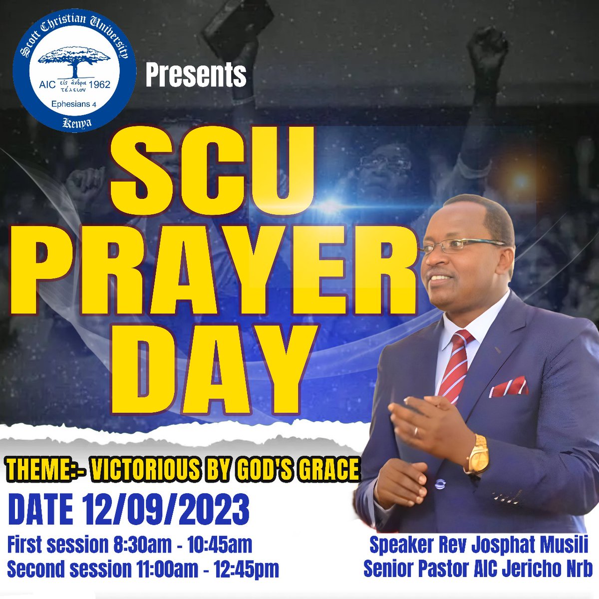 ScottUni's tweet photo. Join us tomorrow for Semester Prayer Day!
Get ready for a thrilling and spiritually uplifting experience filled with the presence of God as we come together to pray for His guidance throughout this semester.

#semester #Christian  #ChristianUniversity #2023september https://t.co/j6ZiIFo1y8