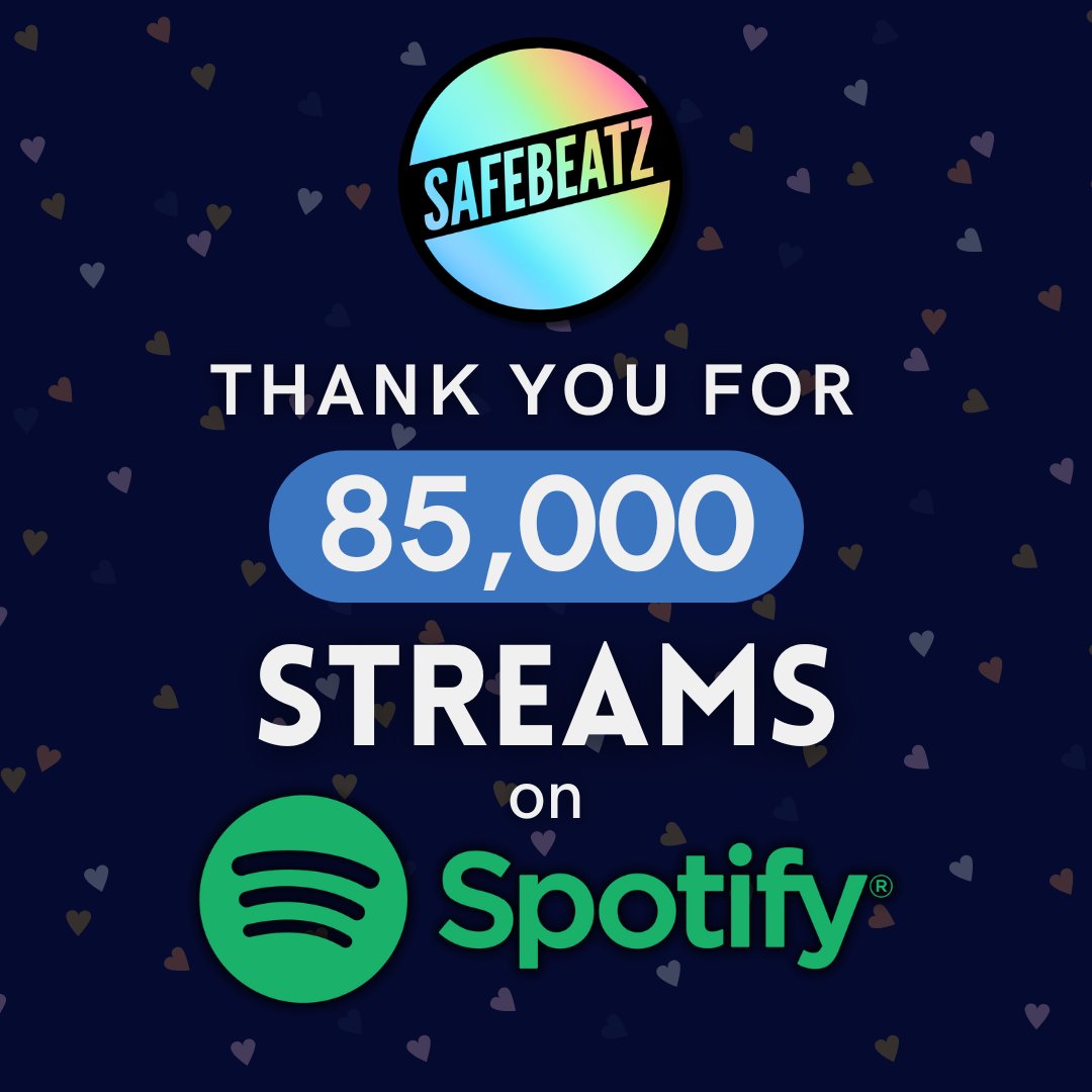 You've streamed SafeBeatz DMCA-free music more than 85,000 times on Spotify!

Thank you for your support, whether you've used it for your Twitch streams, your YouTube videos or just for background music while working, studying or chilling.