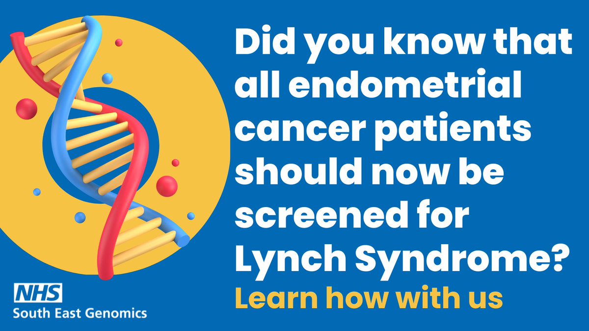 This #GynaelogicalCancerAwarnessMonth we're reminding all #NHS professionals to ensure your #endometrialcancer patients get screened for #LynchSyndrome.

Get in touch to find out how. 

#ThinkGenomics #Lynch #Cancer