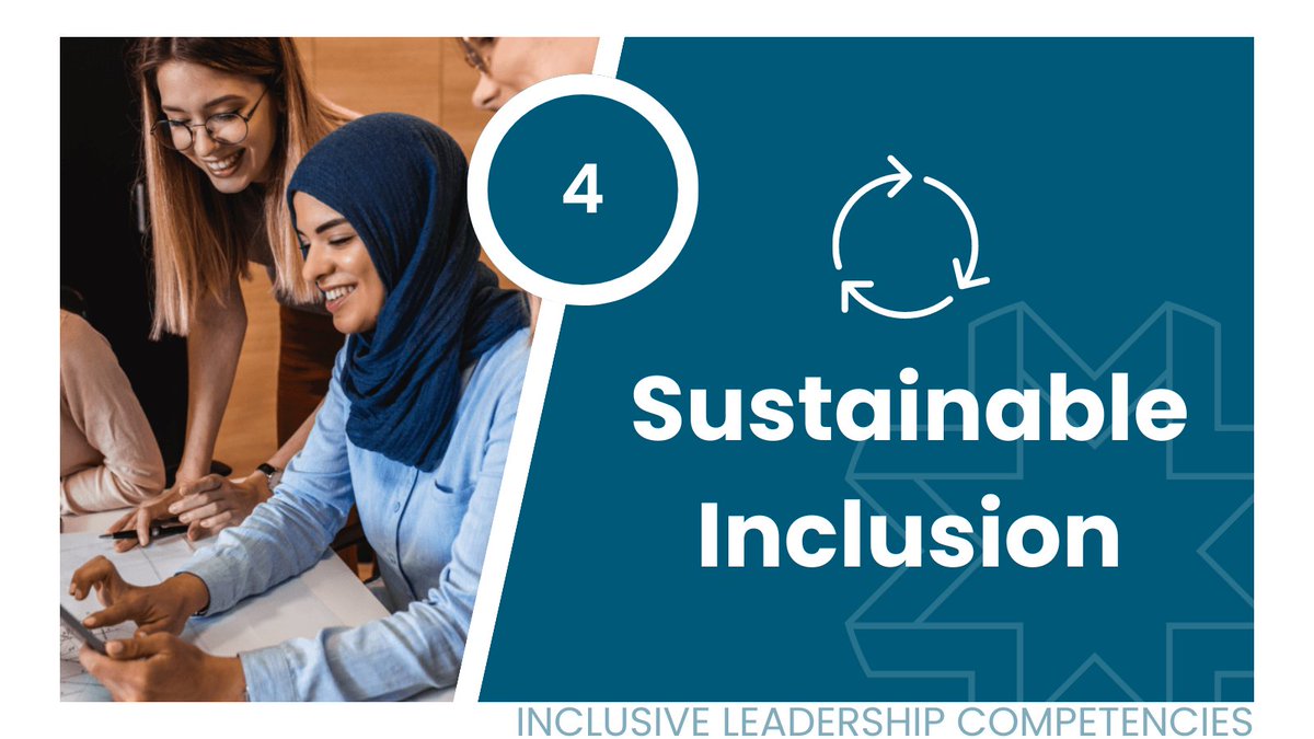 LCWinclusion's tweet photo. LCW defines four overarching competencies of #InclusiveLeadership for effective, high-performing teams. 

Number three is Sustainable Inclusion: leverage diversity in ways that connects, fosters trust, promotes belonging, and boosts performance.

#DEI #Inclusion #Culture https://t.co/NO9kvqnnkK