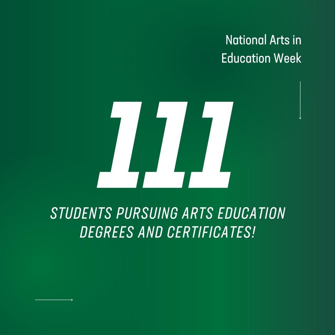 CLT_COAA's tweet photo. It's #ArtsEdWeek! This week, we celebrate the arts as an ESSENTIAL part of a complete education 🙌 🍎📚⁠ ⁠This academic year, we have a total of 111 students pursuing arts ed degrees and certificates! We are so proud of our students making a difference in the field of arts ed! https://t.co/zUZBe3zCzd