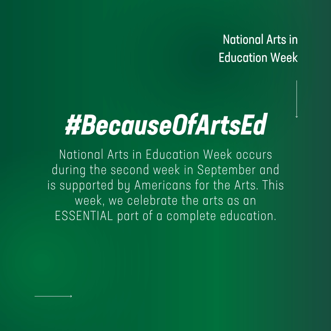 CLT_COAA's tweet photo. It's #ArtsEdWeek! This week, we celebrate the arts as an ESSENTIAL part of a complete education 🙌 🍎📚⁠ ⁠This academic year, we have a total of 111 students pursuing arts ed degrees and certificates! We are so proud of our students making a difference in the field of arts ed! https://t.co/zUZBe3zCzd