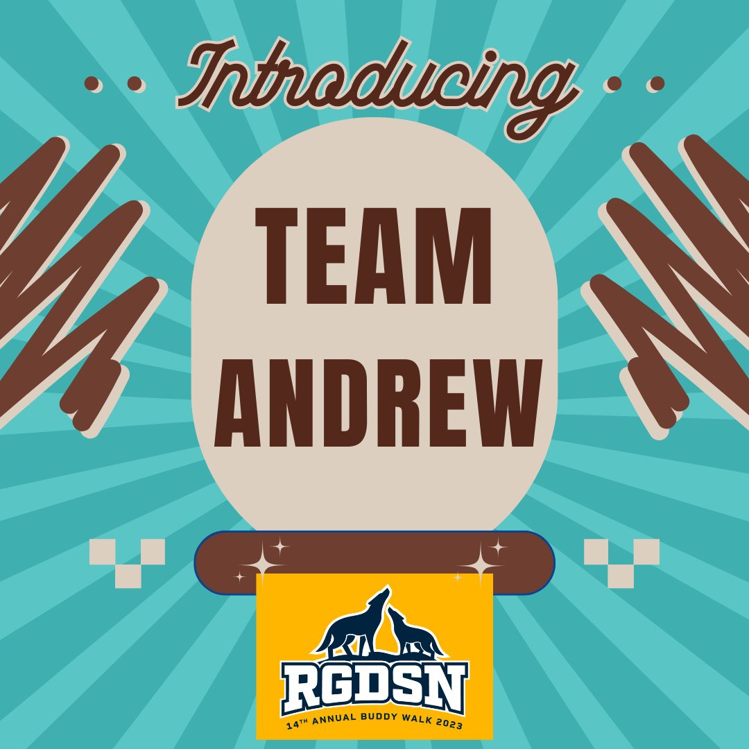 RGDSN's tweet image. 📣 Exciting News! We want to give a huge shout-out to Team Andrew for registering for the 14th annual Buddy Walk! 🎉 We can't wait to see you all there, spreading love and supporting an incredible cause together! Thank you for being part of this wonderful event. 👏💙 #BuddyWalk