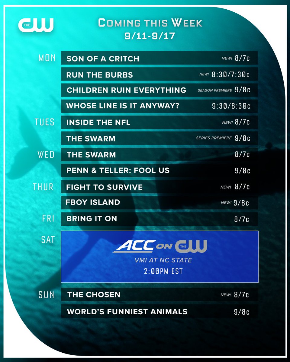 The CW tweet media