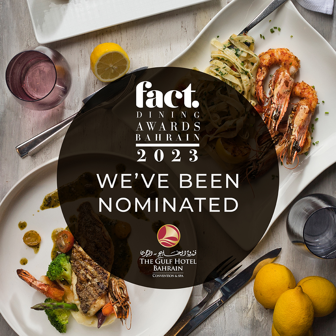 Exciting news! We are proud to announce that we have been nominated for the 2023 FACT Dining Awards under various categories. Please show us some love by voting for us.

Link: bit.ly/FACTGHvote

#gulfhotelbahrain #gulfhotel #factawards #fact #restaurantawards #awards2023