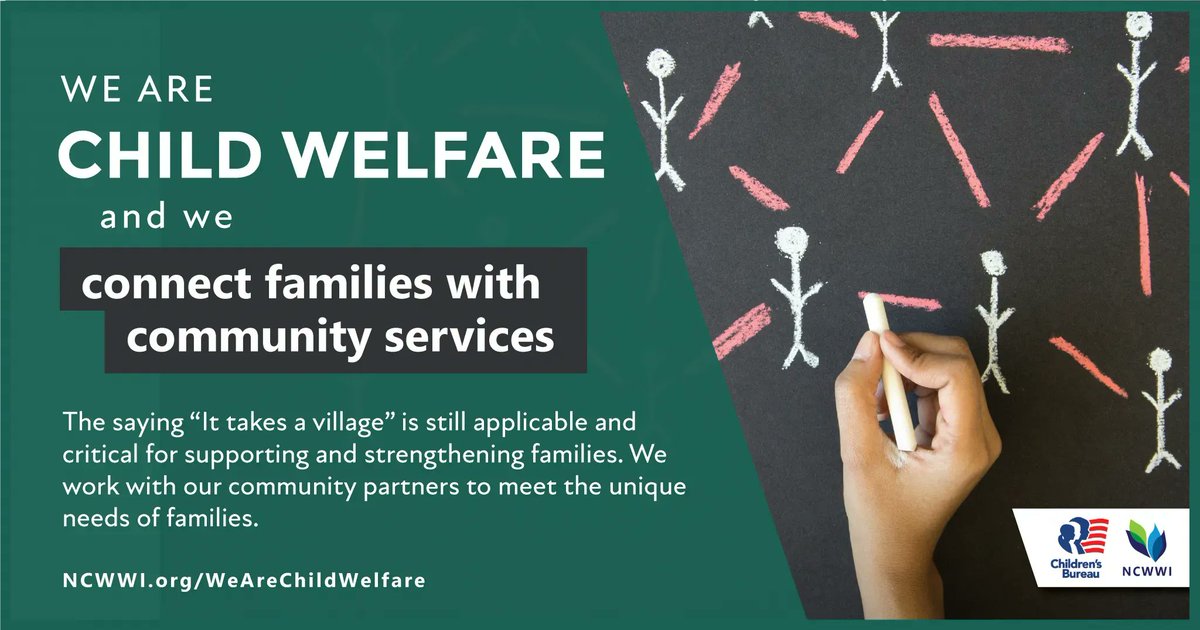 ChildWelfareGov's tweet image. All of us must work together to improve outcomes for children, youth, and families. Find out how you can help: buff.ly/3EbIIcI #WeAreChildWelfare #CwWorkforce