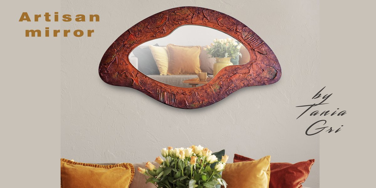 gri_tania's tweet image. Decorative mirror with handmade frame by Tania Gri | Trendy spice color
Learn more 👉 tangridecor.com/Mirror-Autumn-…
Available now
#interiordecor #interiordesign #trendycolor #colorinterior #moderncolor #unusualdecor #mirrors #wallmirrors #homedecor #interior