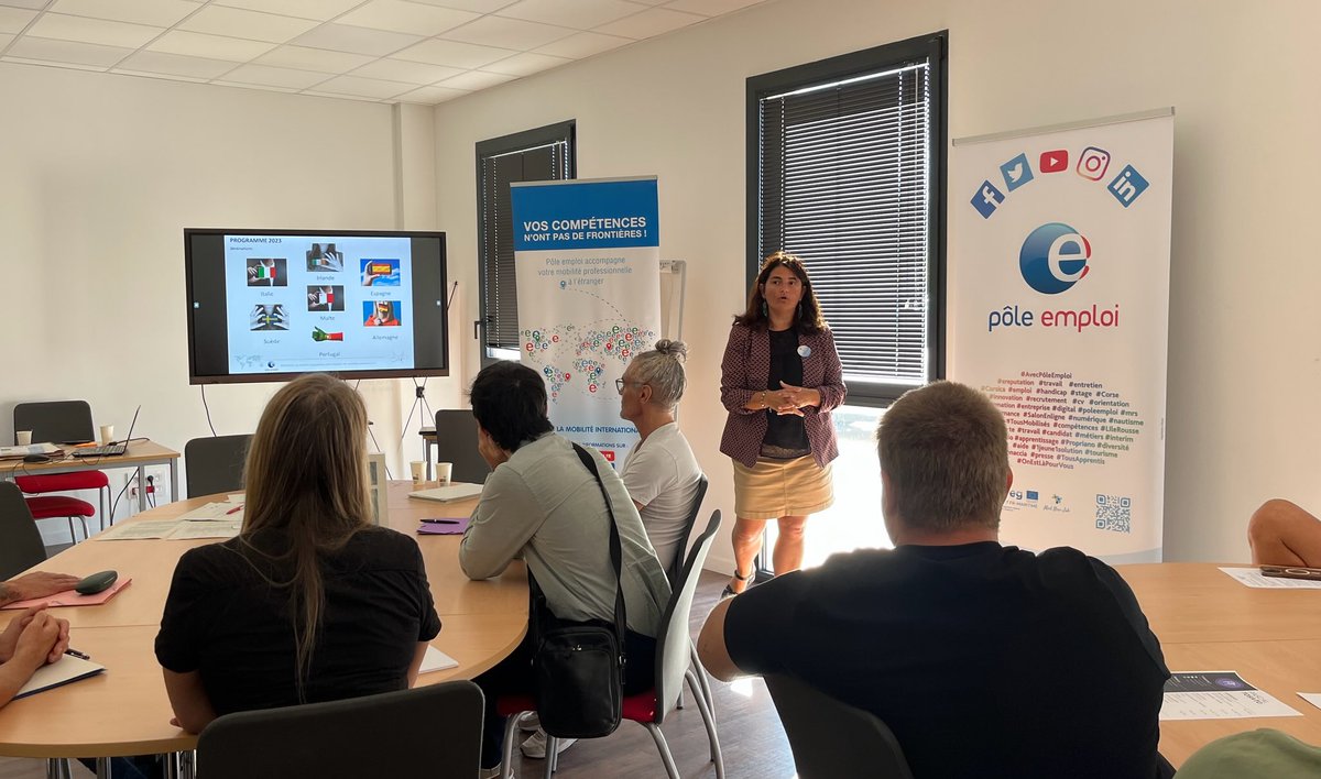 SandraSerpaggi's tweet photo. Atelier #Erasmus+ ouvert aux demandeurs d’emploi
➡️Opportunité de stage linguistique et professionnel avec le partenaire Cap Ulysse
#AvecPôleEmploi #TousMobilisé 
@VilledAjaccio https://t.co/HqQUOddkZQ