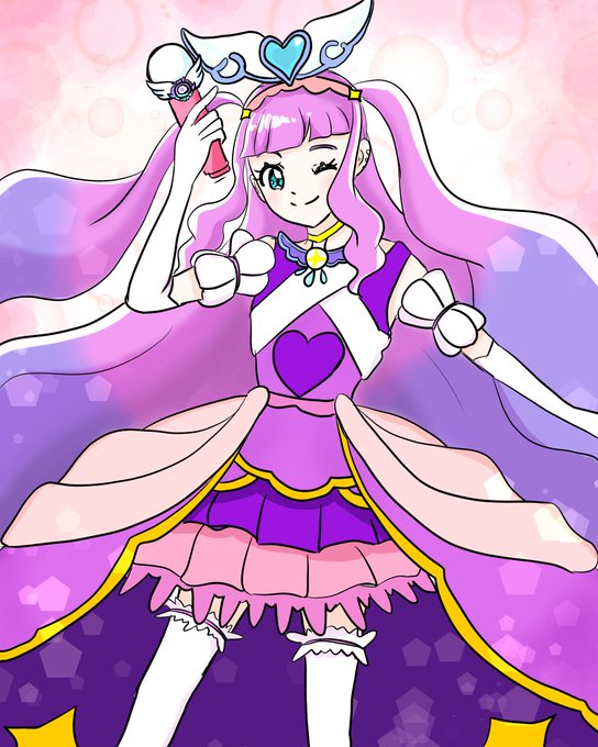 【キュアマジェスティ】これまた美しく愛らしいプリキュア誕生しましたね!「えるがきゅあまじぇすてぃだよ!」のシーンがめちゃくちゃ可愛かった…#ひろがるスカイプリキュア #キュアマジェスティ 