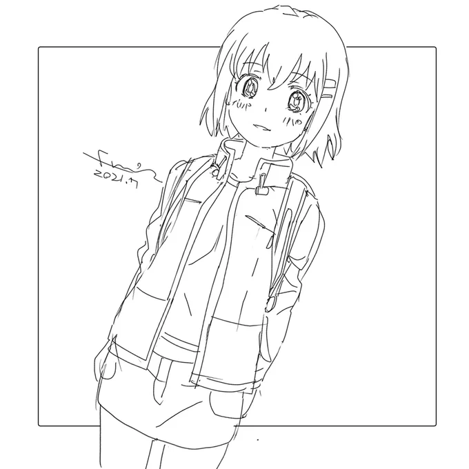 ヤマノススメ絵は静的にはすごく美しいのだけど、動的なアクションの練習にならなくて、大きなアクションが苦手だった。卓球娘にそれを求めたんだけど、今にしてみればとても重要な判断だったな 