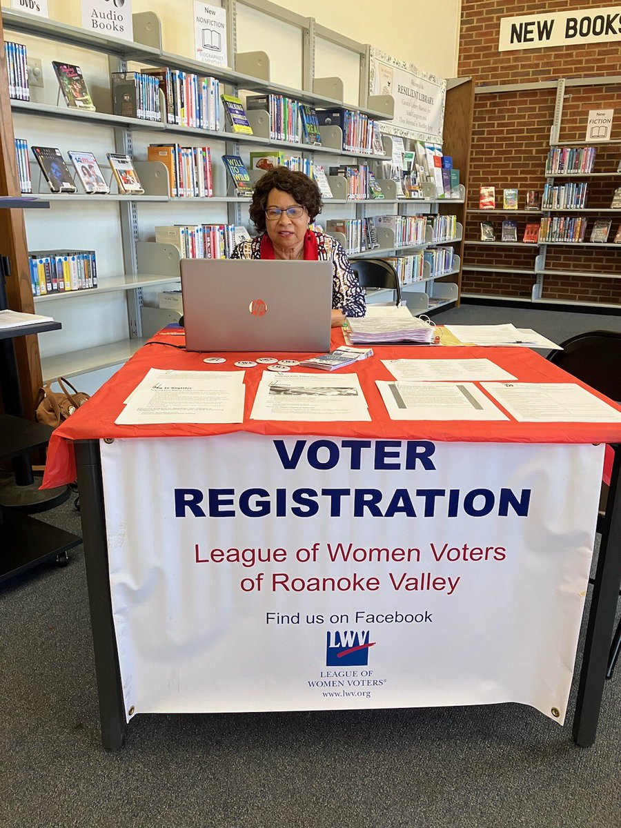 A successful Voter Registration effort yesterday during Olde Salem Days! Thanks to Shirley Everett for organizing and recruiting volunteers and to our partners at the Salem Public Library.