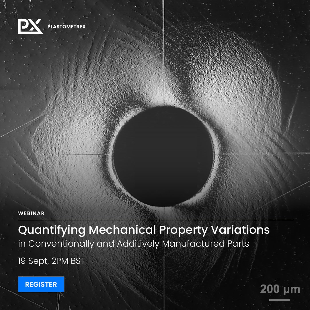 Metallurgical_'s tweet image. 📷 #WEBINAR REMINDER – ONE WEEK TO GO! Join Dr Sarvesh Rajashekara from @FIU &amp;amp; Dr Max Burley from @plastometrex on Sep 19, 2 PM BST for 'Quantifying #MechanicalProperty Variations in Conventionally and #AdditivelyManufactured Parts.’

Register: app.livestorm.co/plastometrex/m…