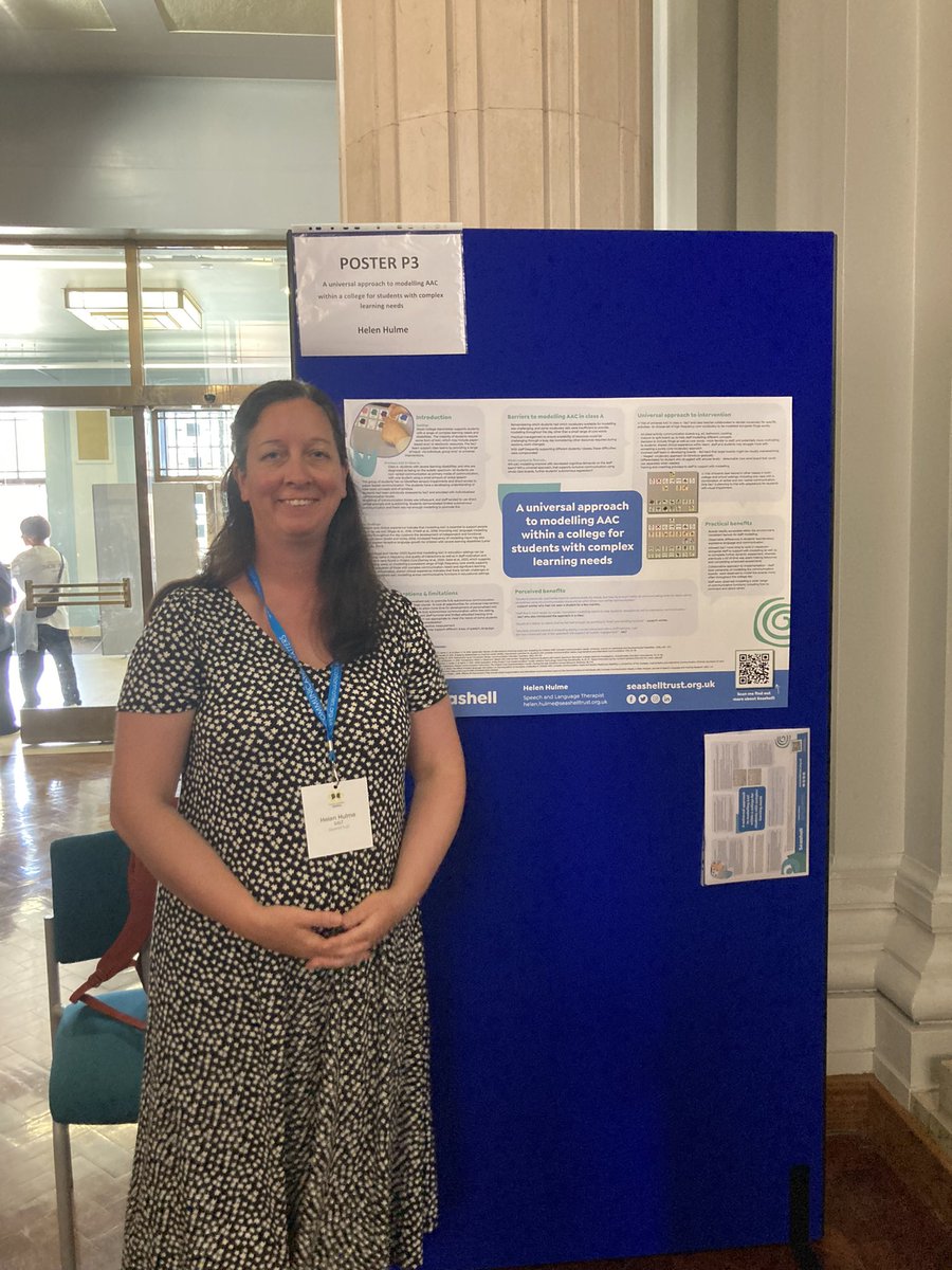 Helen Hulme: First time at <a href="/Comm_Matters/">Communication Matters</a> conference and presentíng a poster of her work on a universal AAC approach  in education