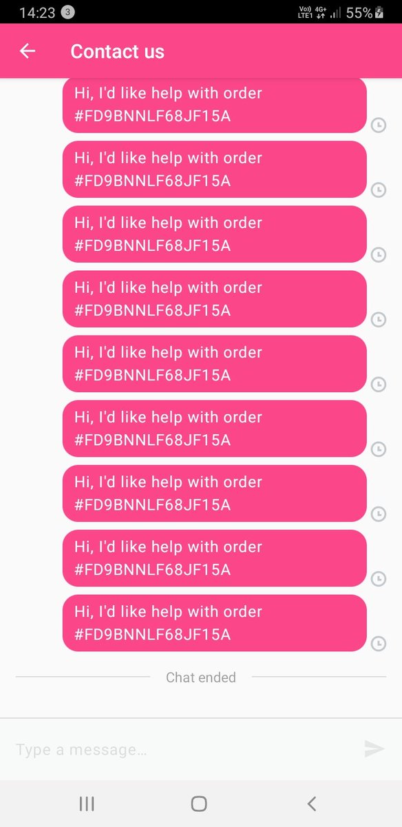 myselfmja's tweet photo. @noon ORDER2127 HATSOFF 2 T MISLEADING NOON TEAM I PLACED ORDER @ 12.12 RECVD ORDER AT 2.45 WHILE I WS ON CALL WTH A REP ORDER RECVD WS FROZEN&amp;T ODAESITY OF THE TEAM THEY BLOCK ME FRM ENQUIRIES 9 TIMES SCREENSHOT ATACHED ALSO WHILE CHATING #noonfood #Food #noon #hungry #consumer https://t.co/xKSQa4FcgP